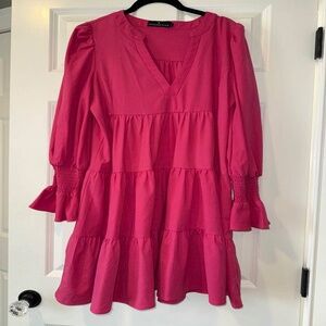 NWOT Tuckernuck - Pomander Place Pink Crepe Kenzo Dress